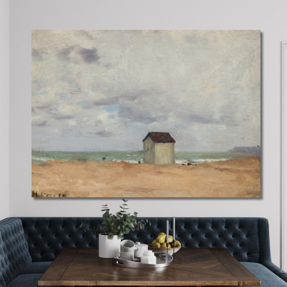 La Spiaggia Di Trouville Henri Gervex hgr35 quadro stampato su tela
