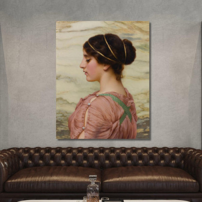 Marcella John William Godward jwg48 quadro stampato su tela