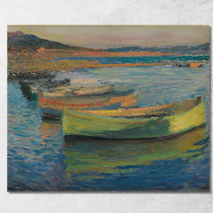 Barche Nei Dintorni Di Collioure Henri Martin hmt3 quadro stampato su tela