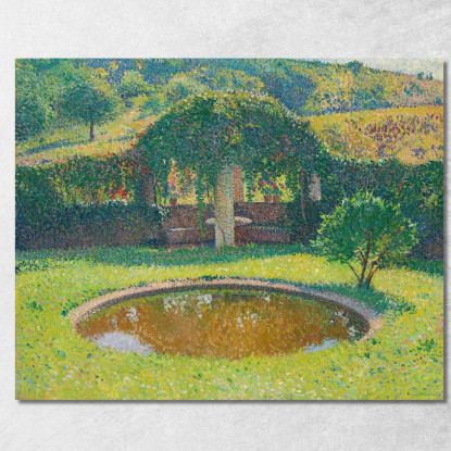 Bacino E Pergolato Sud-Ovest Del Parco Di Marquayrol Henri Martin hmt5 quadro stampato su tela