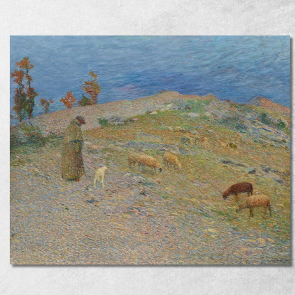 Pastore E Le Sue Pecore Nei Causses Henri Martin hmt8 quadro stampato su tela