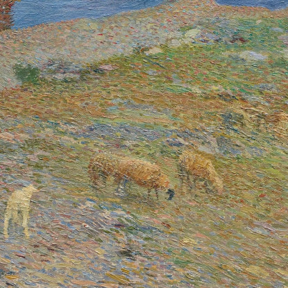 Pastore E Le Sue Pecore Nei Causses Henri Martin hmt8 quadro stampato su tela