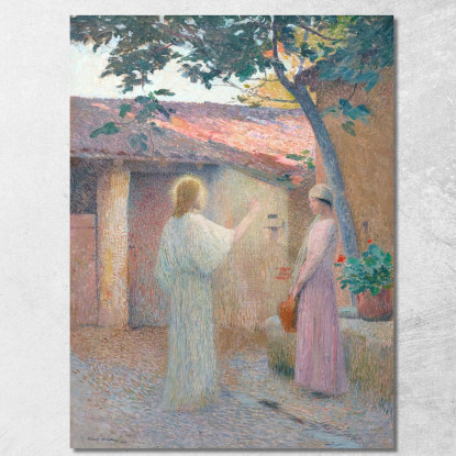 Cristo E La Donna Di Samaria Henri Martin hmt17 quadro stampato su tela