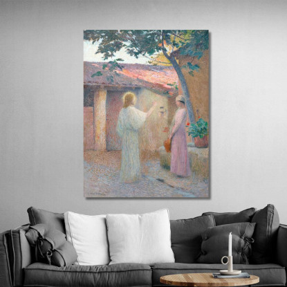 Cristo E La Donna Di Samaria Henri Martin hmt17 quadro stampato su tela