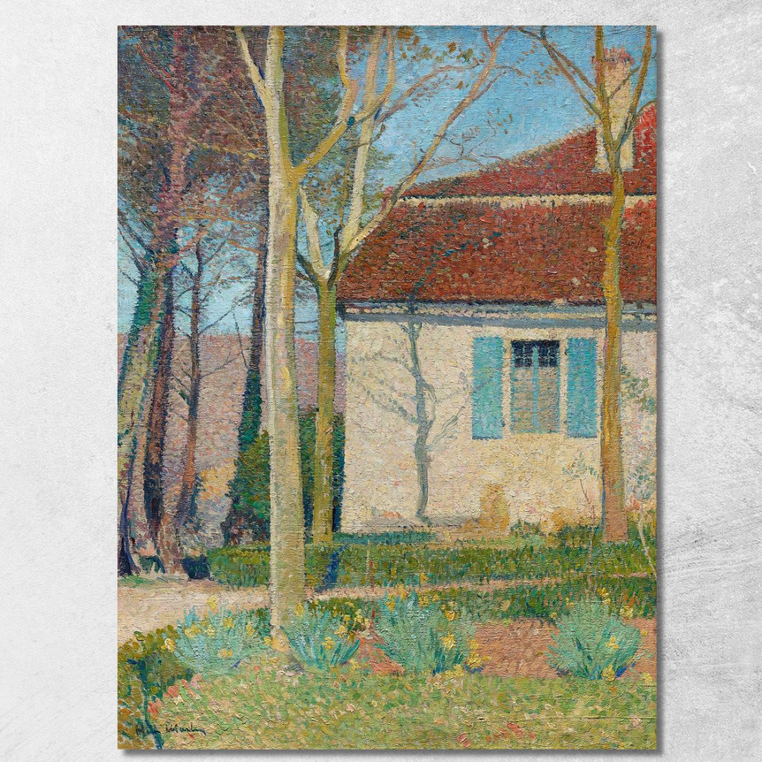 Angolo Di Una Casa Henri Martin hmt19 quadro stampato su tela Angolo Di Una Casa Henri Martin hmt19 quadro stampato su tela