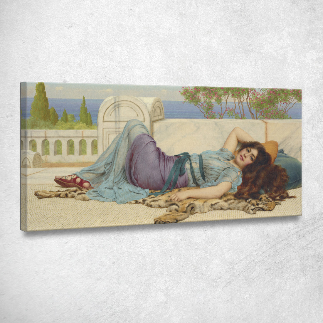 Maledizione E Riposo John William Godward jwg53 quadro stampato su tela