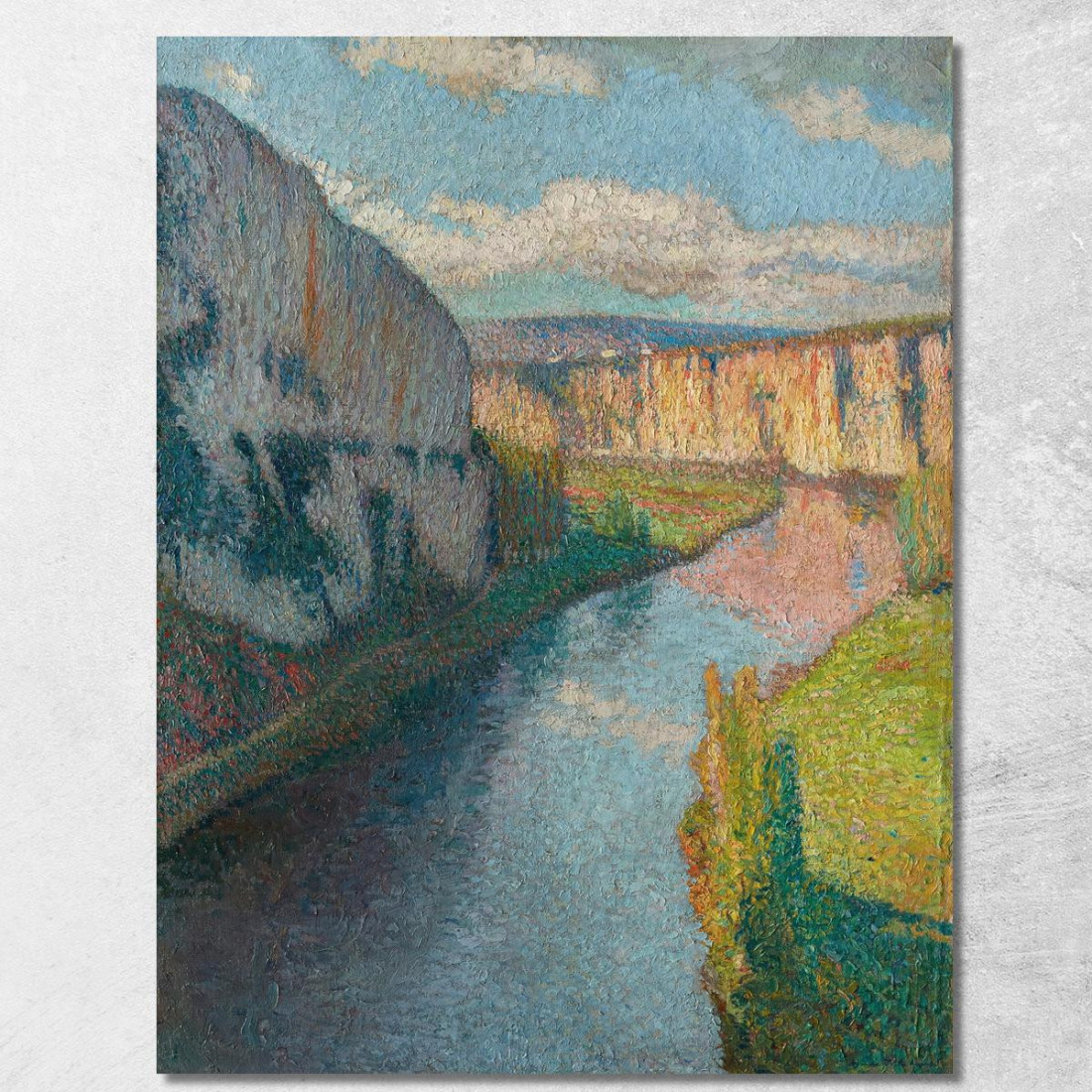 La Valle Del Lot Vicino A Saint-Cirq-Lapopie Henri Martin hmt40 quadro stampato su tela La Valle Del Lot Vicino A Saint-Cirq-Lapopie Henri Martin hmt40 quadro stampato su tela