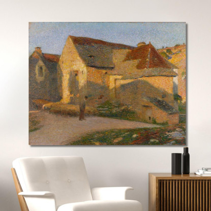 La Vecchia Casa Agli Ultimi Raggi Henri Martin hmt42 quadro stampato su tela