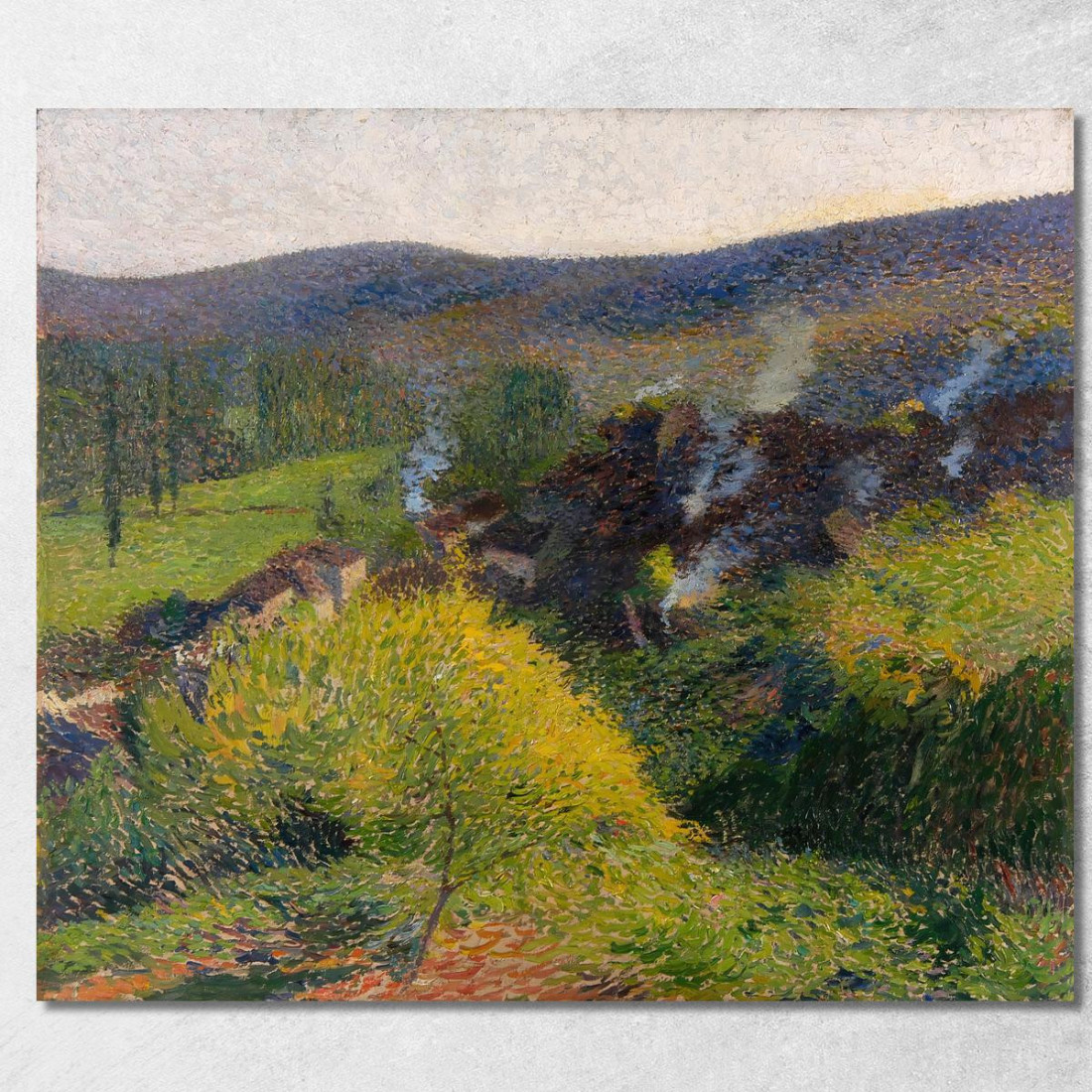 I Casolari Alla Sera Henri Martin hmt54 quadro stampato su tela I Casolari Alla Sera Henri Martin hmt54 quadro stampato su tela