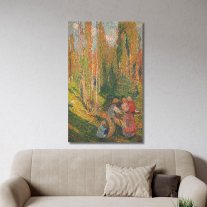 L'Estate - Scena Campestre Henri Martin hmt65 quadro stampato su tela