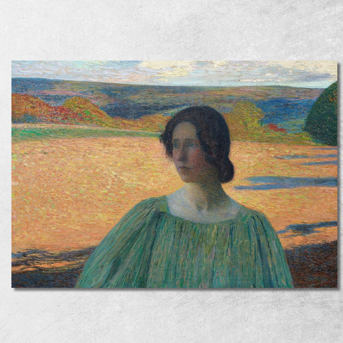 Meditazione Henri Martin hmt68 quadro stampato su tela Meditazione Henri Martin hmt68 quadro stampato su tela