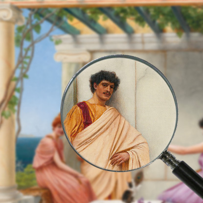 Tempo Di Gioco John William Godward jwg57 quadro stampato su tela