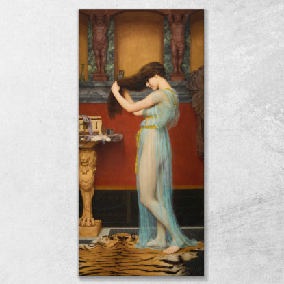 Preparazione Per Il Bagno John William Godward jwg58 quadro stampato su tela