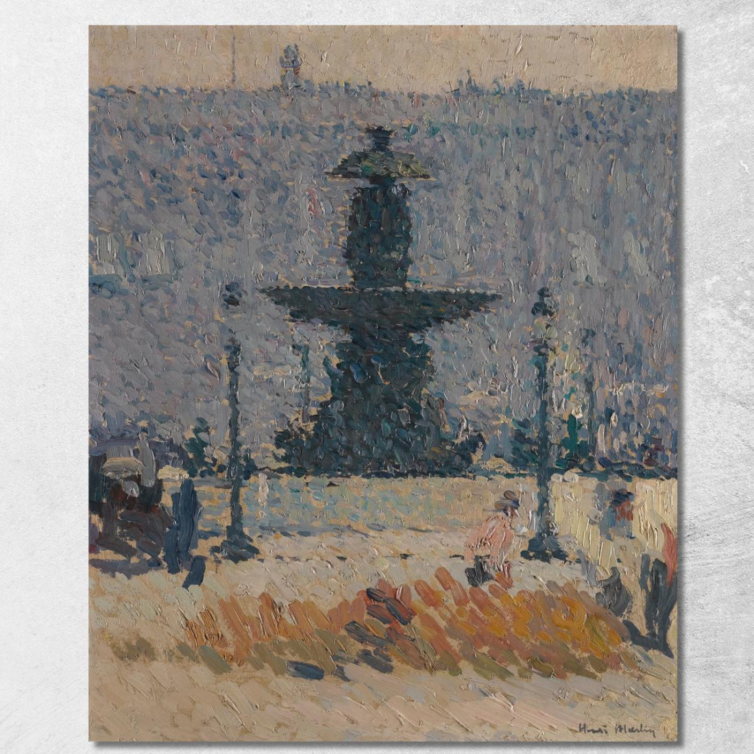 Una Delle Fontane Di Place De La Concorde A Parigi Henri Martin hmt83 quadro stampato su tela Una Delle Fontane Di Place De La Concorde A Parigi Henri Martin hmt83 quadro stampato su tela