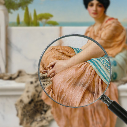 Fantasticheria John William Godward jwg62 quadro stampato su tela