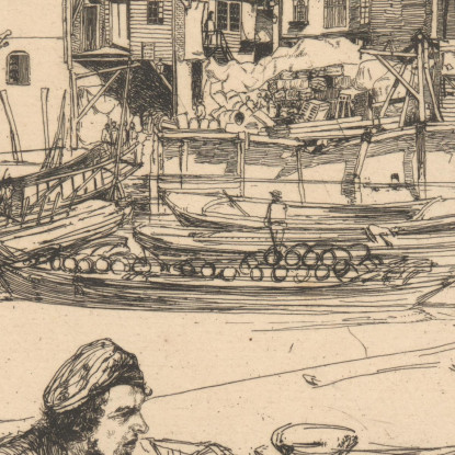 Black Lion Wharf James Abbott McNeill Whistler jam24 quadro stampato su tela