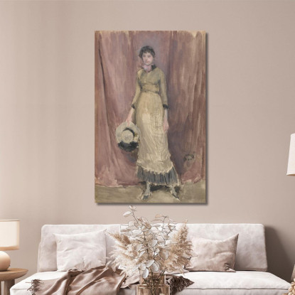 Armonia In Viola E Ambra James Abbott McNeill Whistler jam47 quadro stampato su tela