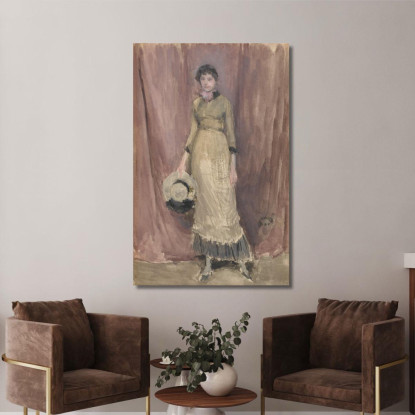 Armonia In Viola E Ambra James Abbott McNeill Whistler jam47 quadro stampato su tela