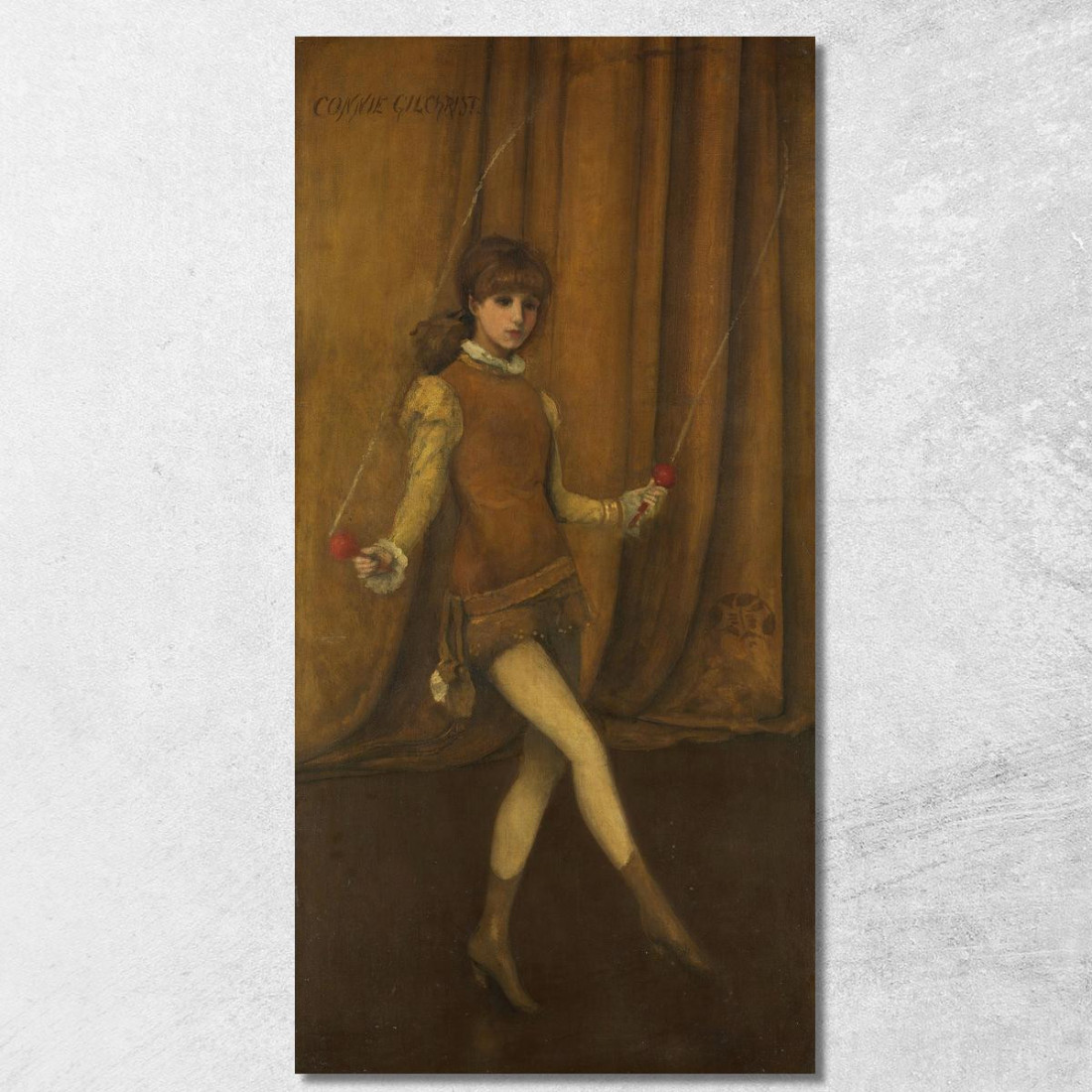 Armonia In Giallo E Oro - La Ragazza Dorata Connie Gilchrist James Abbott McNeill Whistler jam48 quadro stampato su tela Armonia In Giallo E Oro - La Ragazza Dorata Connie Gilchrist James Abbott McNeill Whistler jam48 quadro stampato su tela