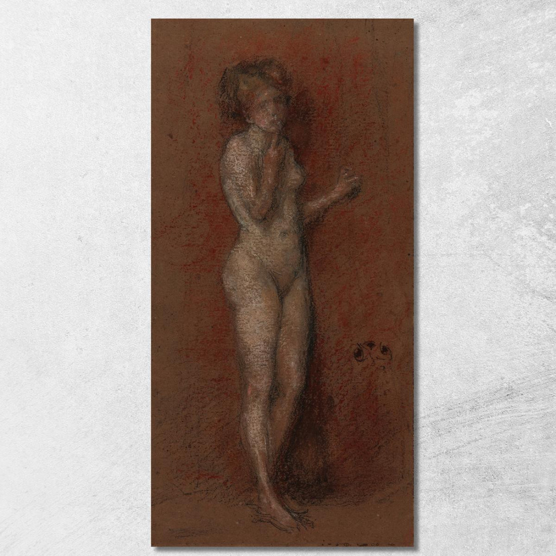 Piccolo Nudo James Abbott McNeill Whistler jam56 quadro stampato su tela Piccolo Nudo James Abbott McNeill Whistler jam56 quadro stampato su tela