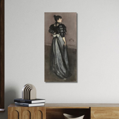 Madreperla E Argento L'Andaluso James Abbott McNeill Whistler jam63 quadro stampato su tela