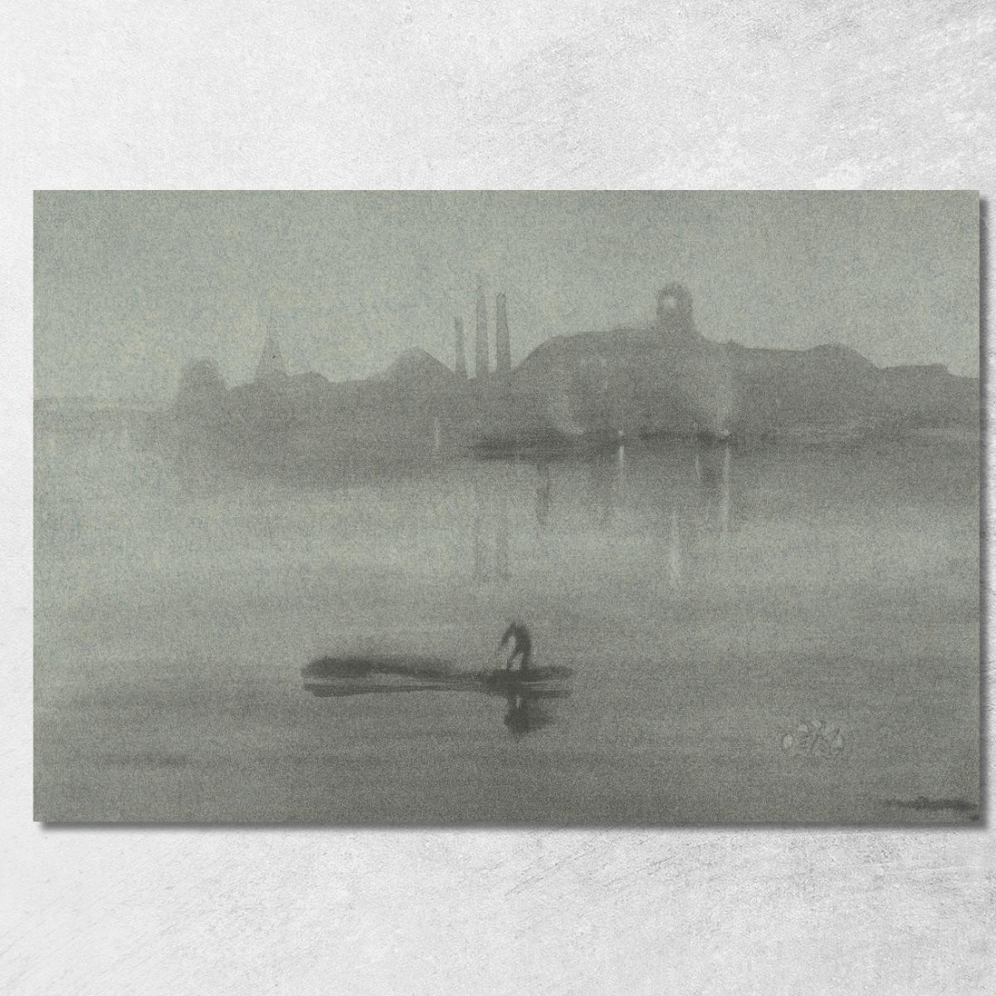Notturno 3 James Abbott McNeill Whistler jam64 quadro stampato su tela Notturno 3 James Abbott McNeill Whistler jam64 quadro stampato su tela