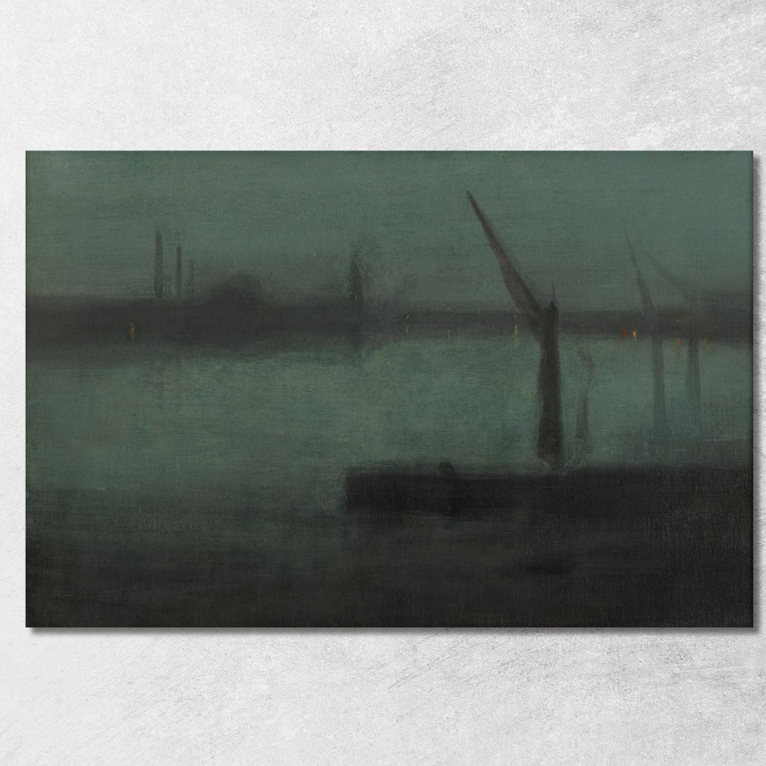 Notturno Blu E Argento Battersea Reach James Abbott McNeill Whistler jam73 quadro stampato su tela Notturno Blu E Argento Battersea Reach James Abbott McNeill Whistler jam73 quadro stampato su tela
