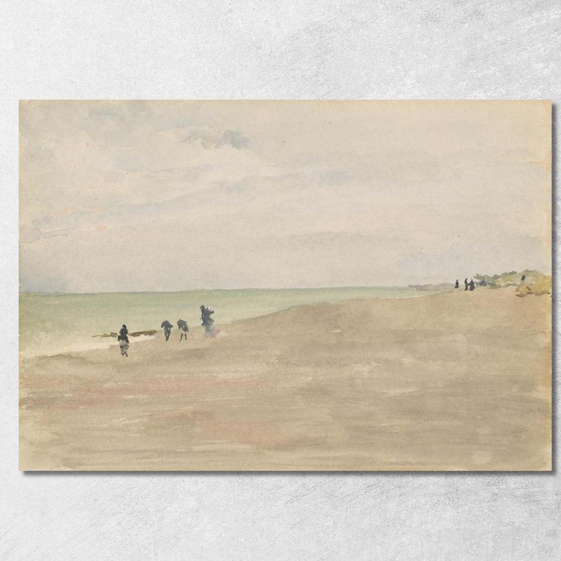 Spiaggia Di Opale James Abbott McNeill Whistler jam80 quadro stampato su tela Spiaggia Di Opale James Abbott McNeill Whistler jam80 quadro stampato su tela