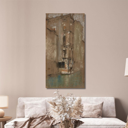 Il Palazzo Di Marmo James Abbott McNeill Whistler jam125 quadro stampato su tela