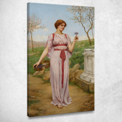 Il Posy John William Godward jwg79 quadro stampato su tela