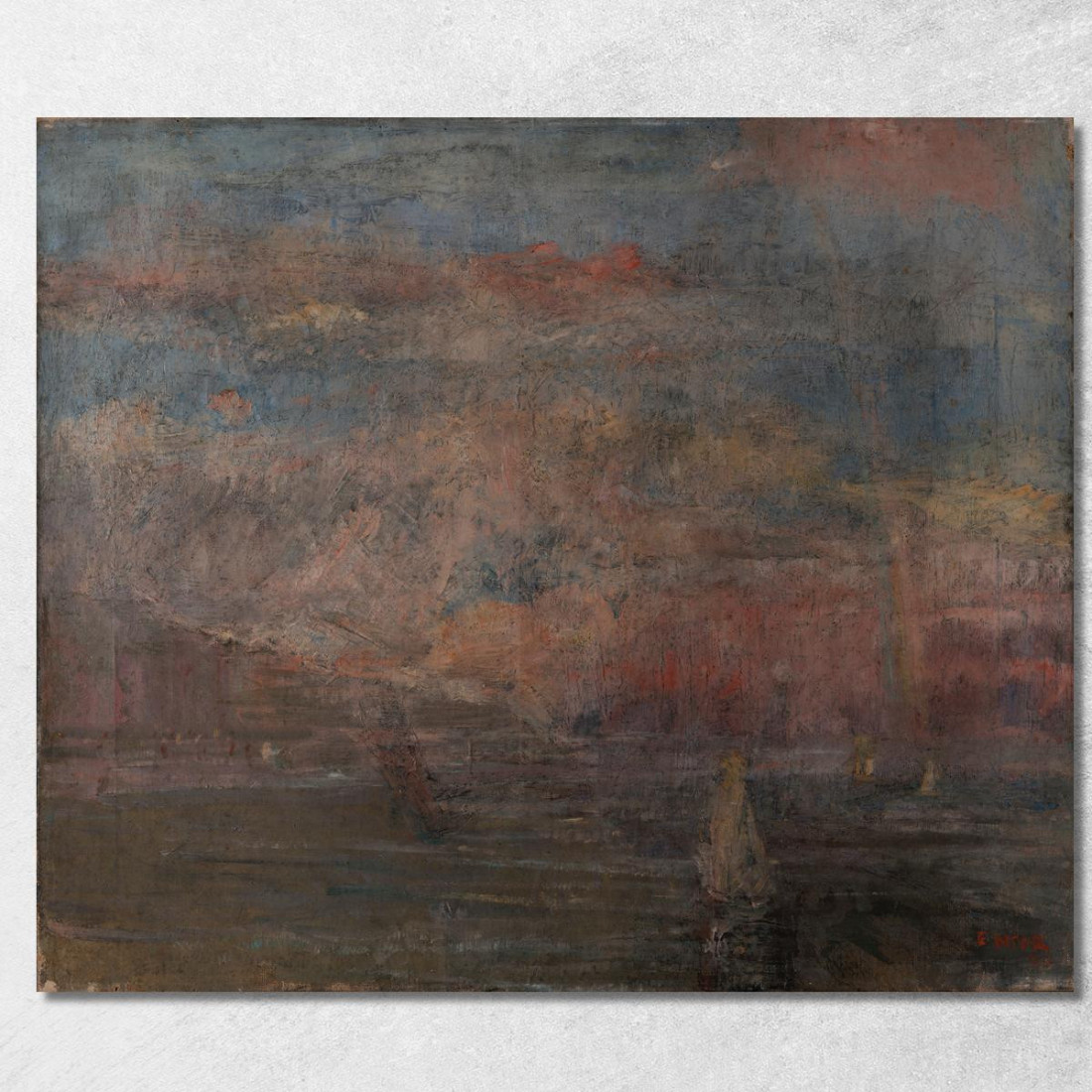 Dopo La Tempesta 2 James Ensor jen2 quadro stampato su tela Dopo La Tempesta 2 James Ensor jen2 quadro stampato su tela