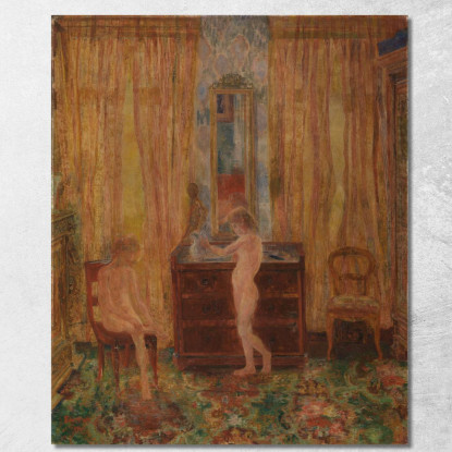 Bambini Alla Loro Toilette Mattutina James Ensor jen10 quadro stampato su tela