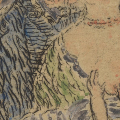 L'Invidia 2 James Ensor jen14 quadro stampato su tela