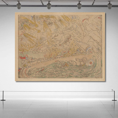 I Cataclismi James Ensor jen16 quadro stampato su tela