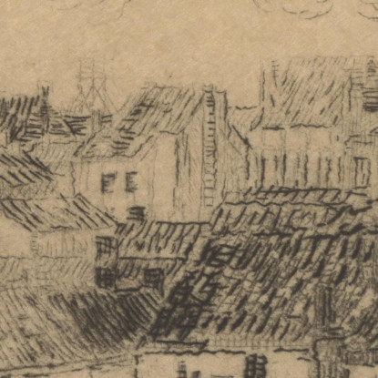 I Tetti Di Ostenda James Ensor jen17 quadro stampato su tela