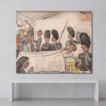 I Gendarmi James Ensor jen20 quadro stampato su tela