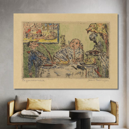 La Gola James Ensor jen23 quadro stampato su tela