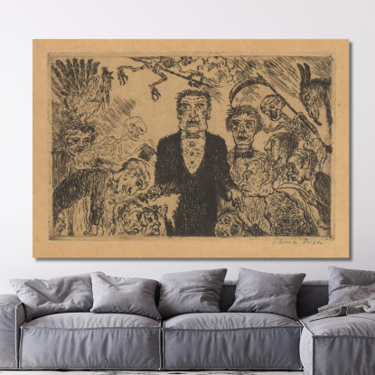 La Superbia 2 James Ensor jen25 quadro stampato su tela