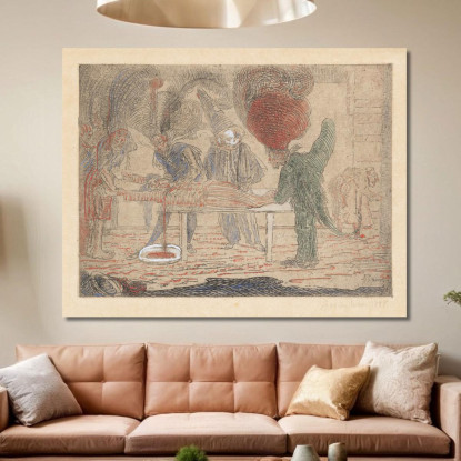 L'Omicidio James Ensor jen32 quadro stampato su tela