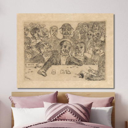 I Giocatori James Ensor jen38 quadro stampato su tela