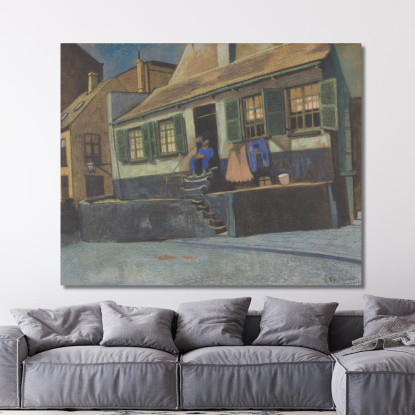 La Casa Chiamata 'Il Pulpito' A Ostenda James Ensor jen58 quadro stampato su tela
