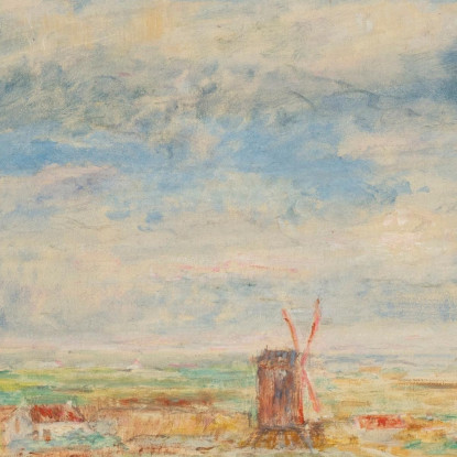 I Due Mulini James Ensor jen66 quadro stampato su tela