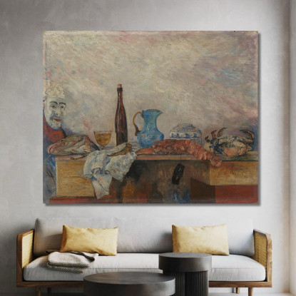 Maschera E Crostacei James Ensor jen67 quadro stampato su tela