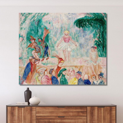 Piccolo Teatro James Ensor jen74 quadro stampato su tela