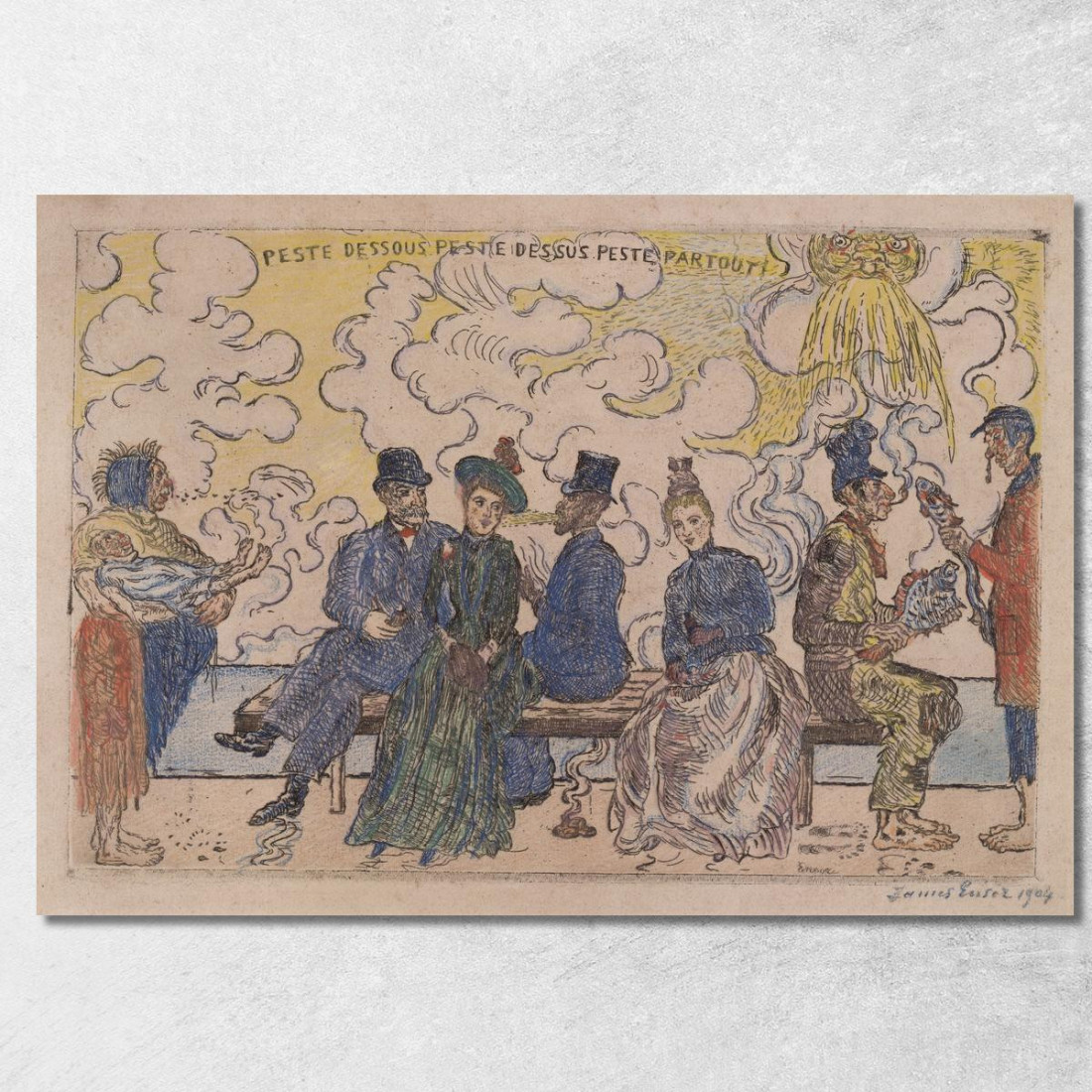 Inquinamento Sotto Inquinamento Sopra Inquinamento Dappertutto James Ensor jen77 quadro stampato su tela Inquinamento Sotto Inquinamento Sopra Inquinamento Dappertutto James Ensor jen77 quadro stampato su tela