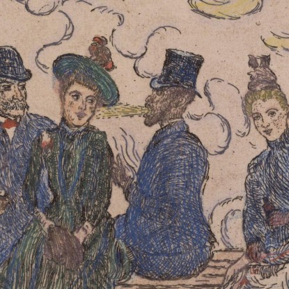 Inquinamento Sotto Inquinamento Sopra Inquinamento Dappertutto James Ensor jen77 quadro stampato su tela