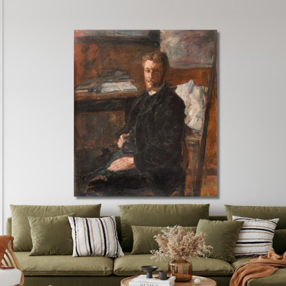 Ritratto Di Willy Finch James Ensor jen78 quadro stampato su tela
