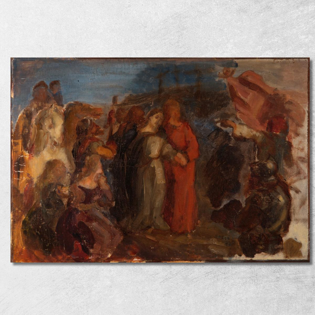 Ritorno Dal Calvario James Ensor jen79 quadro stampato su tela