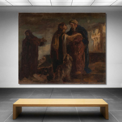 Ritorno Del Figliol Prodigo James Ensor jen80 quadro stampato su tela