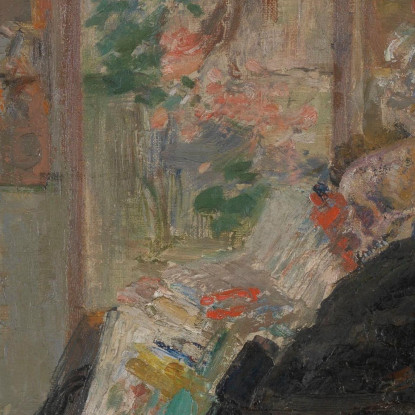 Scheletro Che Guarda Cineserie James Ensor jen82 quadro stampato su tela